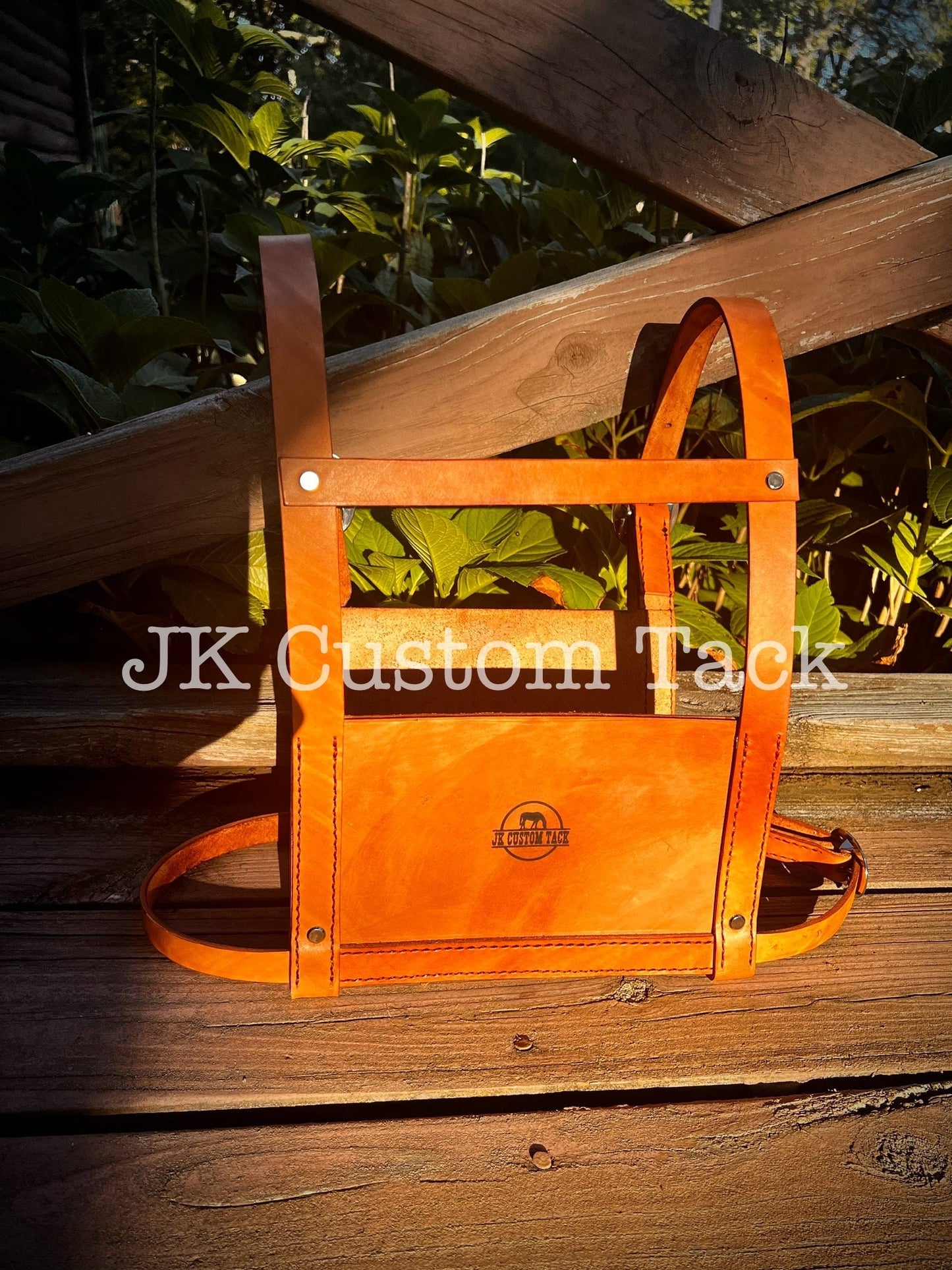 Custom Handcrafted Leather Livestock Show Harness Exhibitor Number Harness