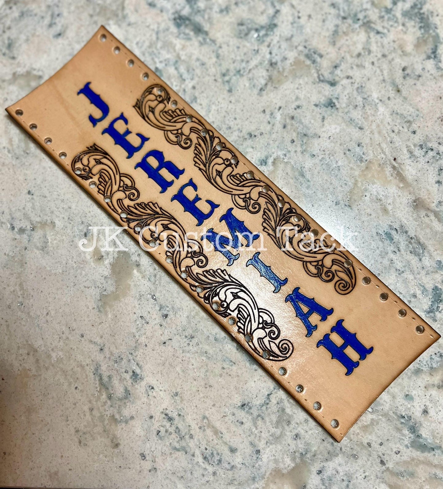 Customizable Leather Show Stick Wrap!