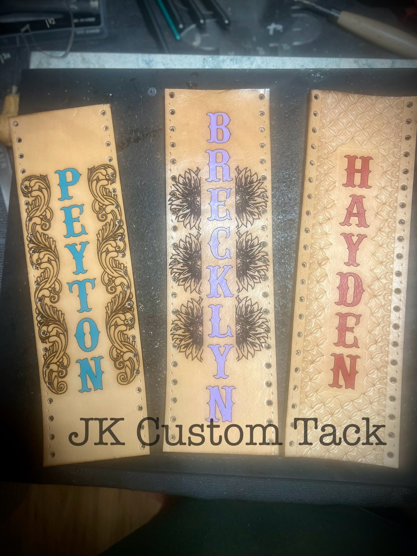 Customizable Leather Show Stick Wrap!