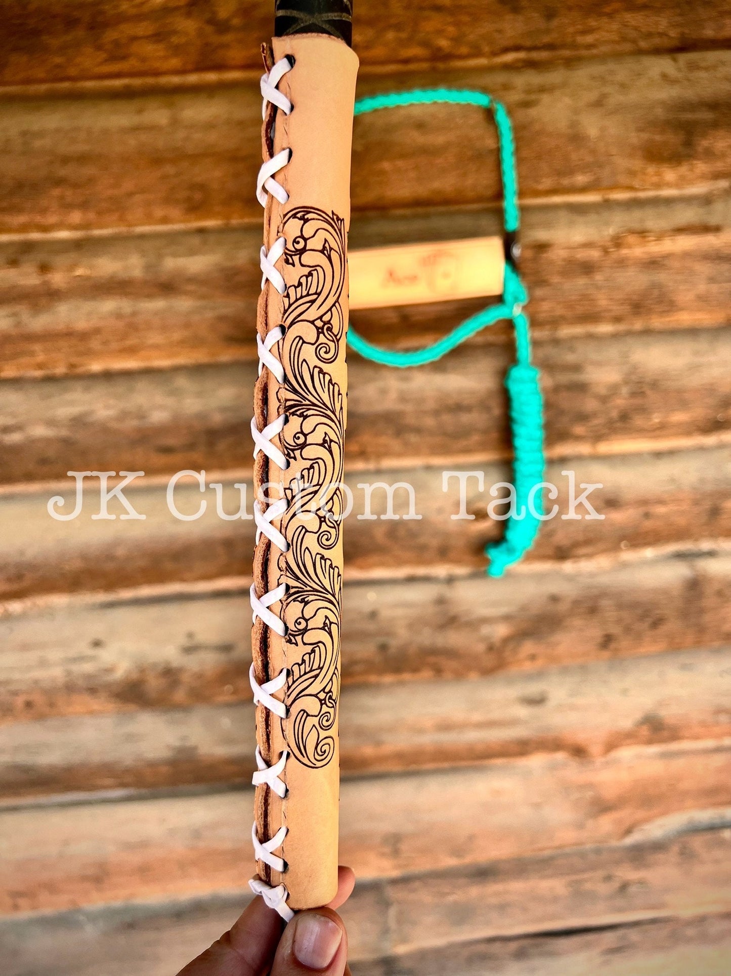 Customizable Leather Show Stick Wrap!