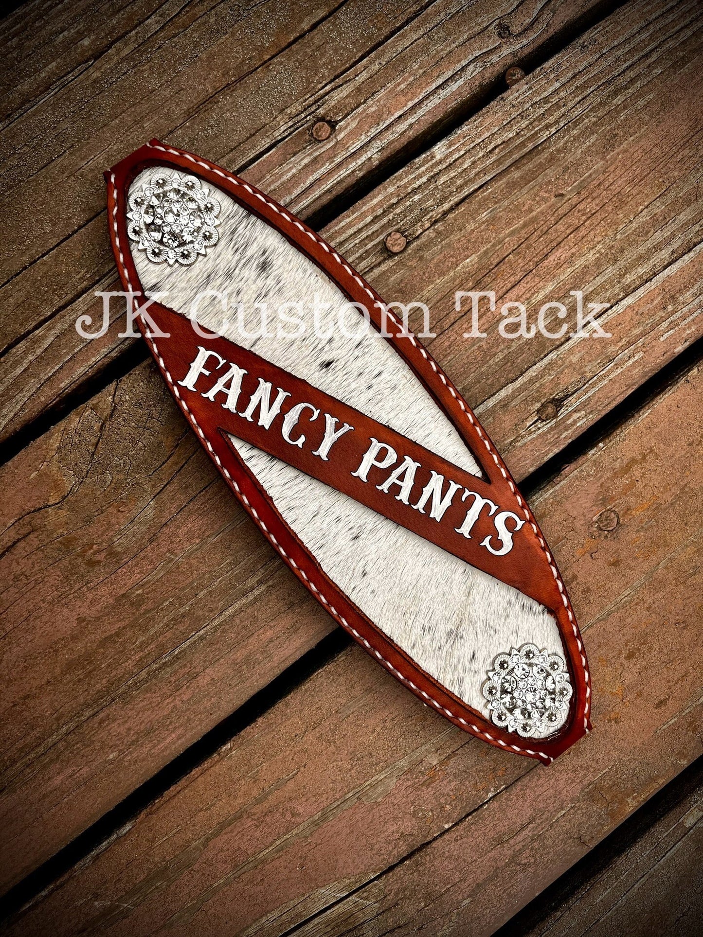 Bronc Noseband with Cowhide Inlay and Customizeable Name!