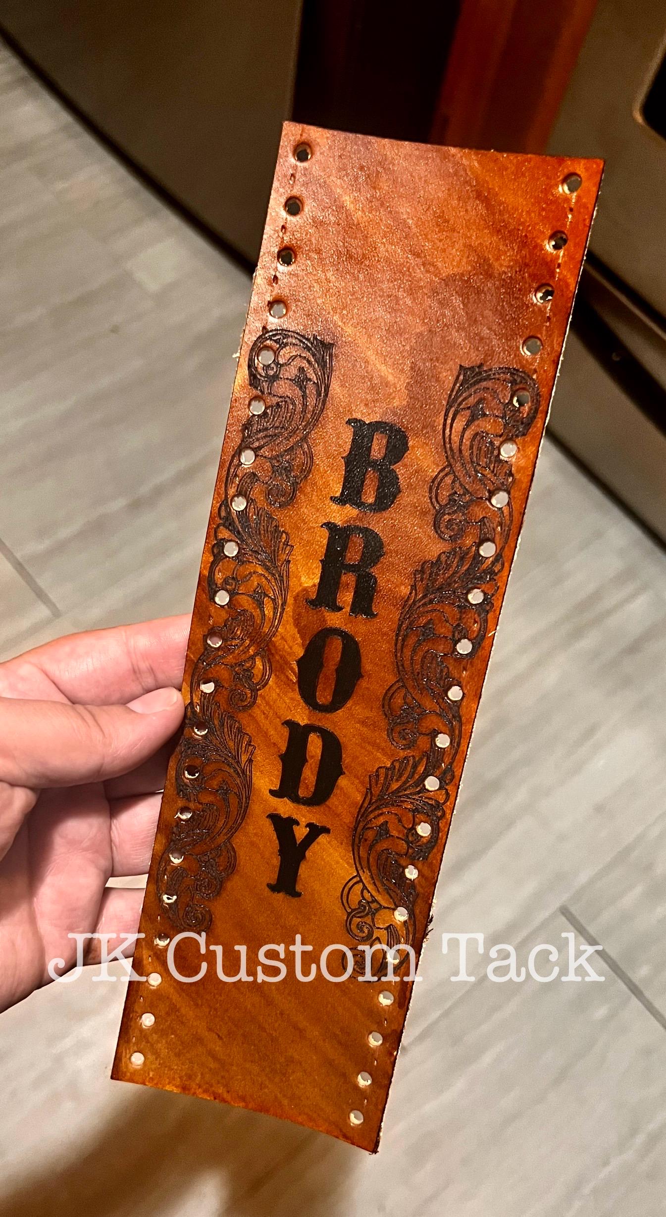 Customizable Leather Show Stick Wrap!