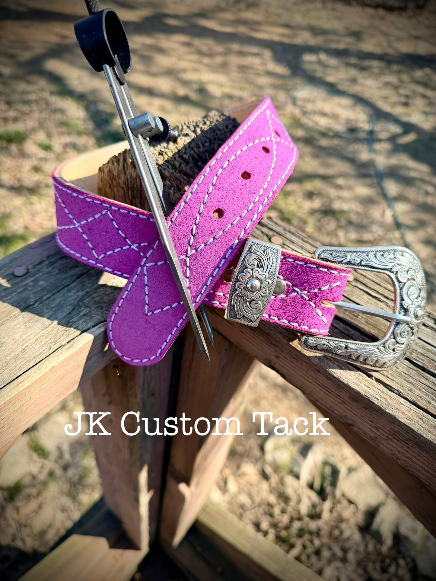 Gunslinger Stitched Roughout Belt