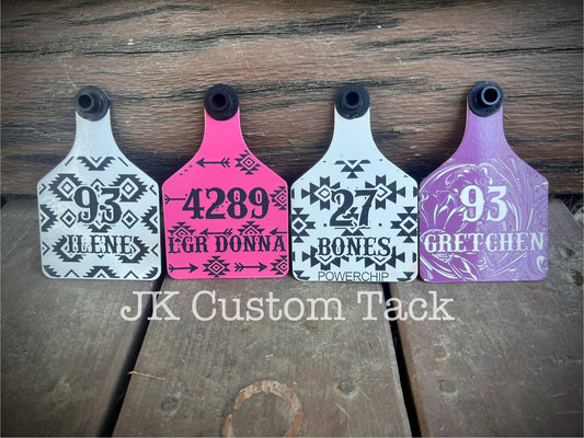 Custom Engraved Livestock Ear Tags Cattle/Sheep/Goat/Pigs