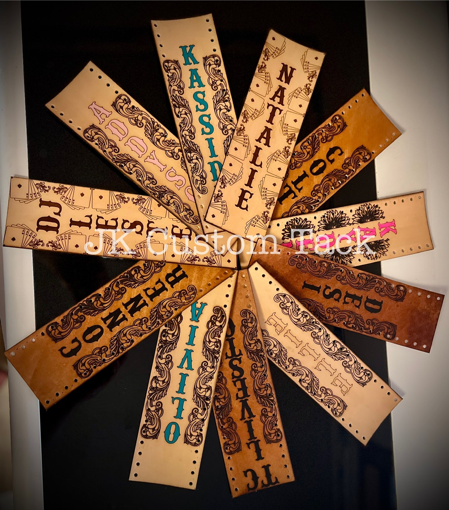 Customizable Leather Show Stick Wrap!