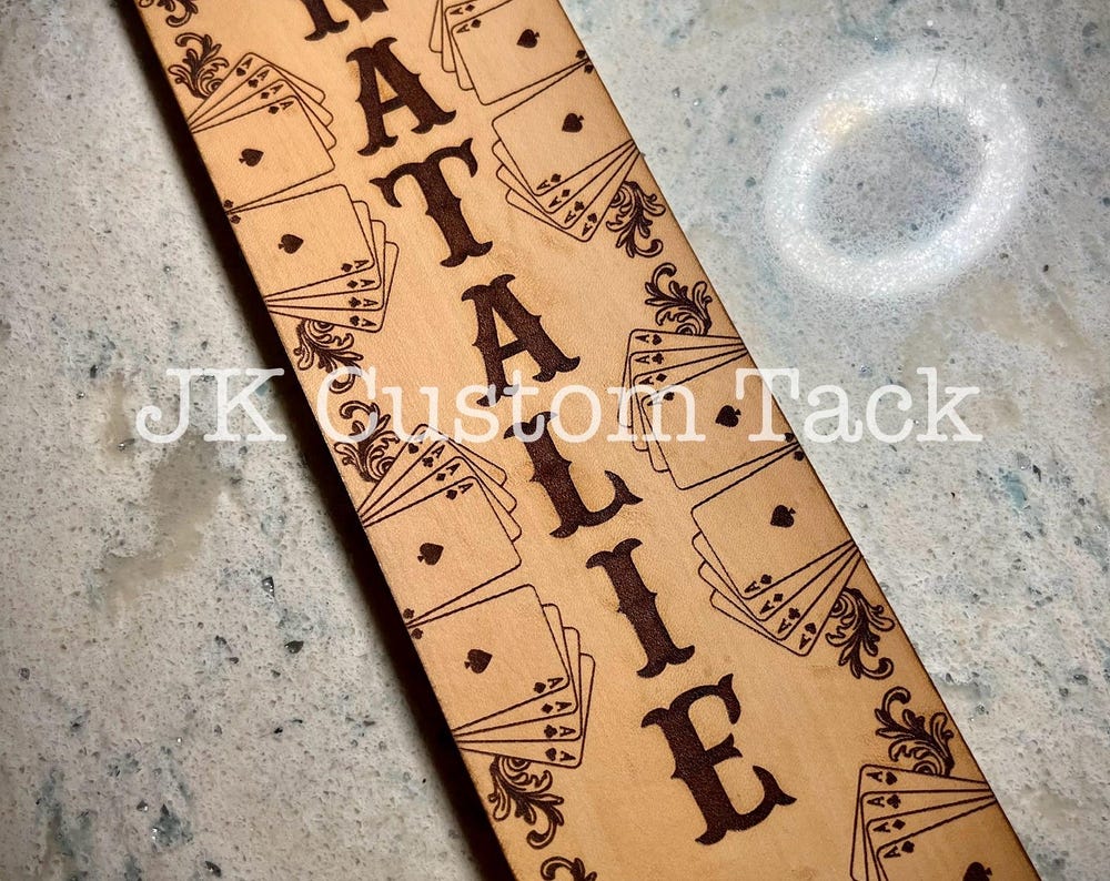 Customizable Leather Show Stick Wrap!
